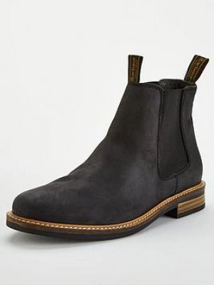 Image of Barbour Farsley Chelsea Boots Black Size 6 Men