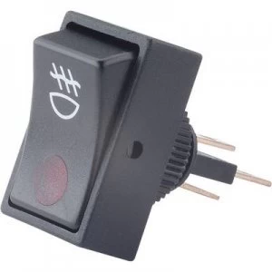 Image of SCI Car toggle switch R13 207B2 RED 12 Vdc 20 A 1 x OffOn latch