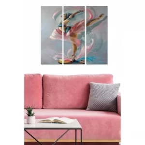 Image of MDF659195875 Multicolor Decorative MDF Painting (3 Pieces)