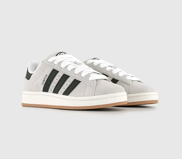 Image of Adidas Campus 00s Trainers Crystal White Black Off White, 8