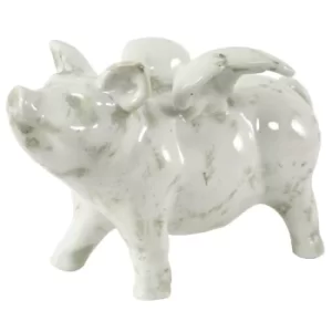 Image of Small Ceramic Flying Pig, 18.5cm