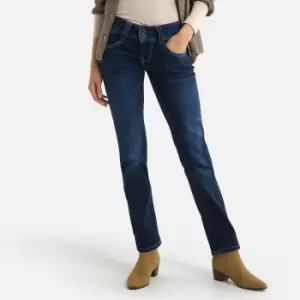 Image of New Gen Straight Jeans, Mid Rise