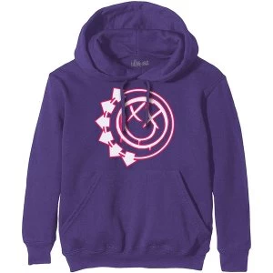 Image of Blink-182 - Six Arrow Smiley Unisex X-Large Hoodie - Purple