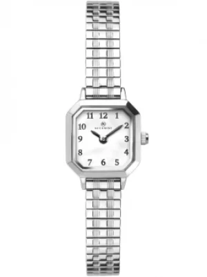 Image of Accurist Ladies Stainless Steel Octagon White Dial Expandable...