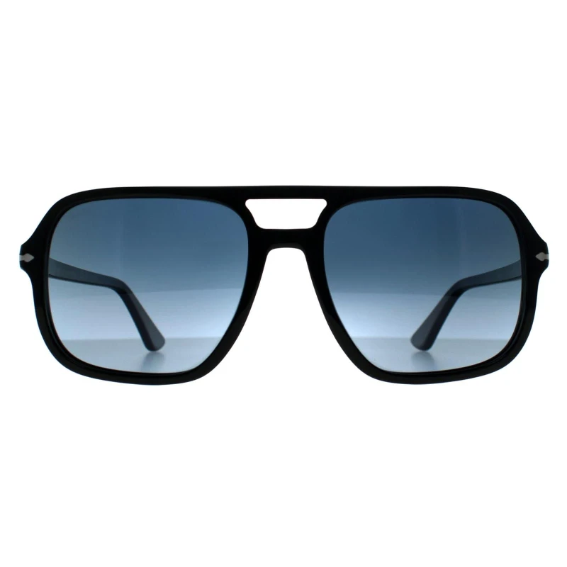 Image of Persol Persol Men Aviator Black Blue Gradient PO3328S Black One Size Male 8056597935296