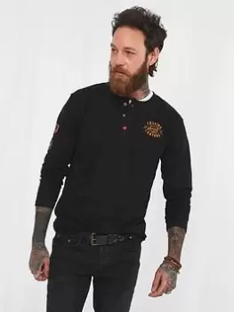 Image of Joe Browns On The Road Henley - Black Size M Men