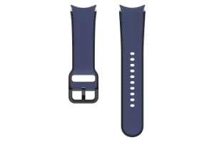 Image of Samsung Two-tone Sport Band for all Galaxy Watch4/Watch5 (20mm, S/M) in Navy (ET-STR90SNEGEU)