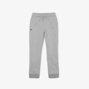 Image of Kids' Lacoste SPORT Fleece Sweatpants Size 16 yrs Grey Chine