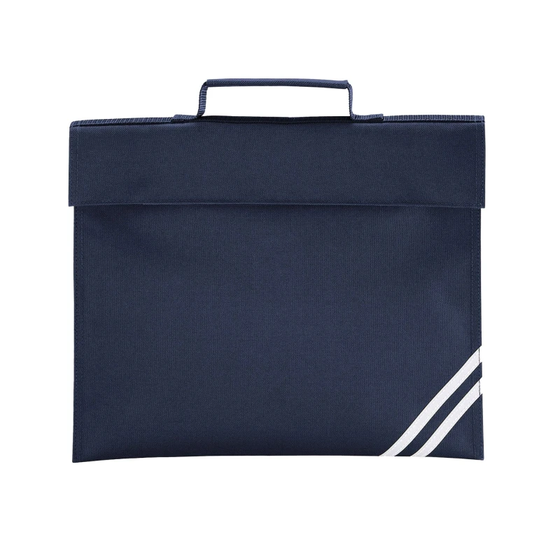 Image of Quadra Mens Classic Reflective Book Bag in Navy Navy Male