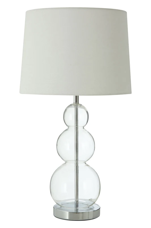 Image of Premier Housewares Interiors by Premier Luke Table Lamp with EU Plug White