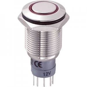Image of TRU COMPONENTS LAS2GQF 11ZER12VNP Tamper proof pushbutton 250 V AC 3 A 1 x OnOn IP67 latch