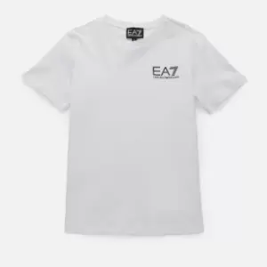 Image of EA7 Boys' Train Core T-Shirt - White - 4 Years
