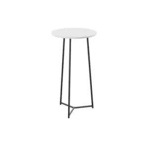 Image of Jemini Trinity High Table 600x600x1110mm White/Black KF823551