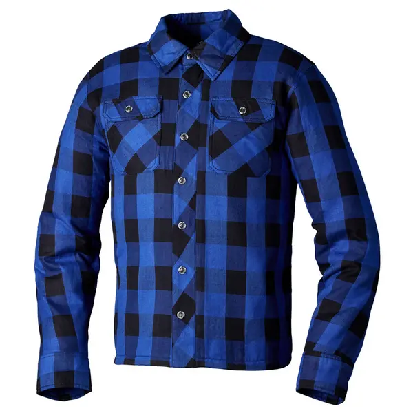Image of RST Lumberjack CE Textile Shirt Men Blue Check Size 38