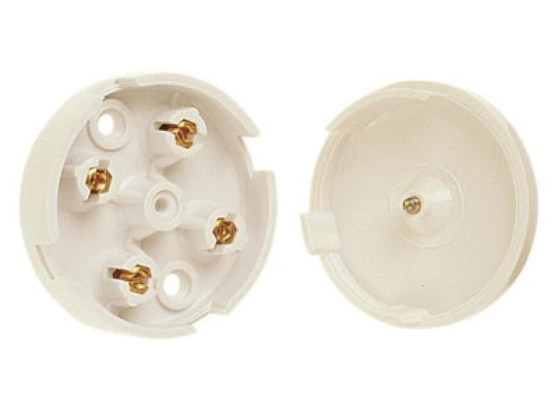 Image of Dencon 4045Wnb 4 Terminal Junction Box 5A White Dcn4045Wnb