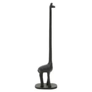 Image of Interiors By Ph Giraffe Toilet Roll Holder - Black