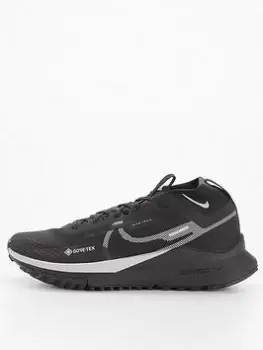 Image of Nike React Pegasus Trail 4 GORE-TEX Trainers - Black/White, Size 4, Women