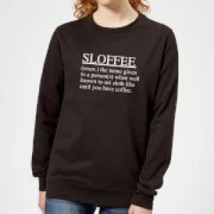 Image of Sloffee Womens Sweatshirt - Black - 4XL - Black
