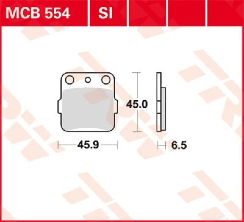 Image of TRW Lucas Brake pads sintered off-road MCB554SI
