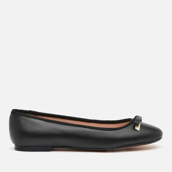 Image of Ted Baker Womens Sualo Leather Ballet Flats - Black - UK 6