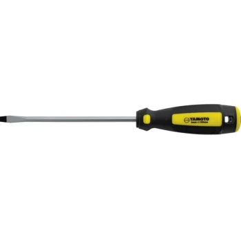 Image of Tri-line Flat Head Screwdriver, 8.0MM Flared Tip, 150MM Blade - Yamoto