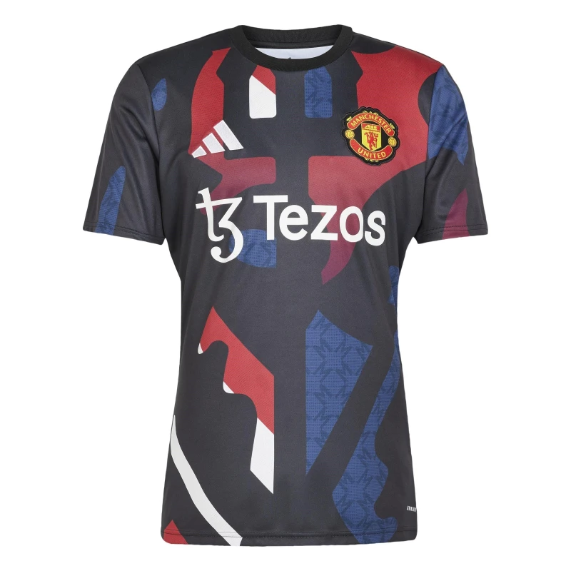Image of adidas Manchester United Prematch Shirt 2024 2025 Adults - Black M