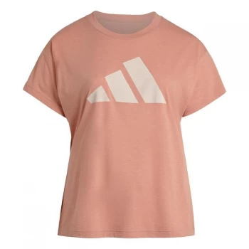 Image of adidas Sportswear Winners 2.0 T-Shirt (Plus Size) - Ambient Blush Mel.