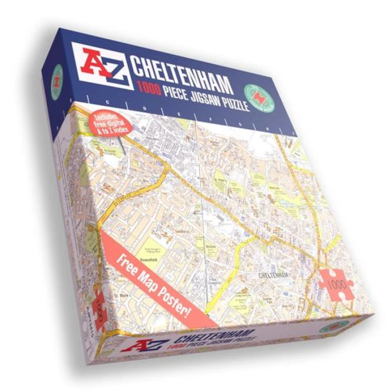 Image of A to Z A to Z Map of Cheltenham 1000 Piece Jigsaw Puzzle