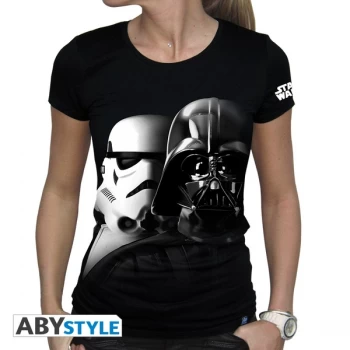 Image of Star Wars - Vador-Troopers Womens Medium T-Shirt - Black