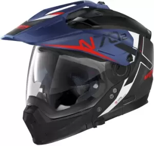 Image of Nolan N70-2 X Bungee N-Com Helmet, black-blue, Size S, black-blue, Size S