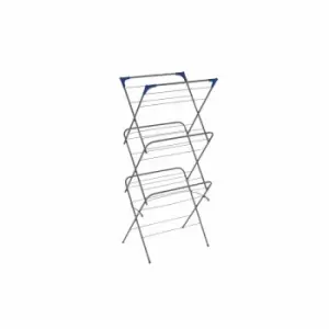 Image of Oypla 3 Tier Indoor Folding Clothes Airer Laundry Hanger Dryer Rack