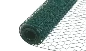 Image of PVC-Coated Galvanised Chicken Wire: 5m x 0.6m x 25mm
