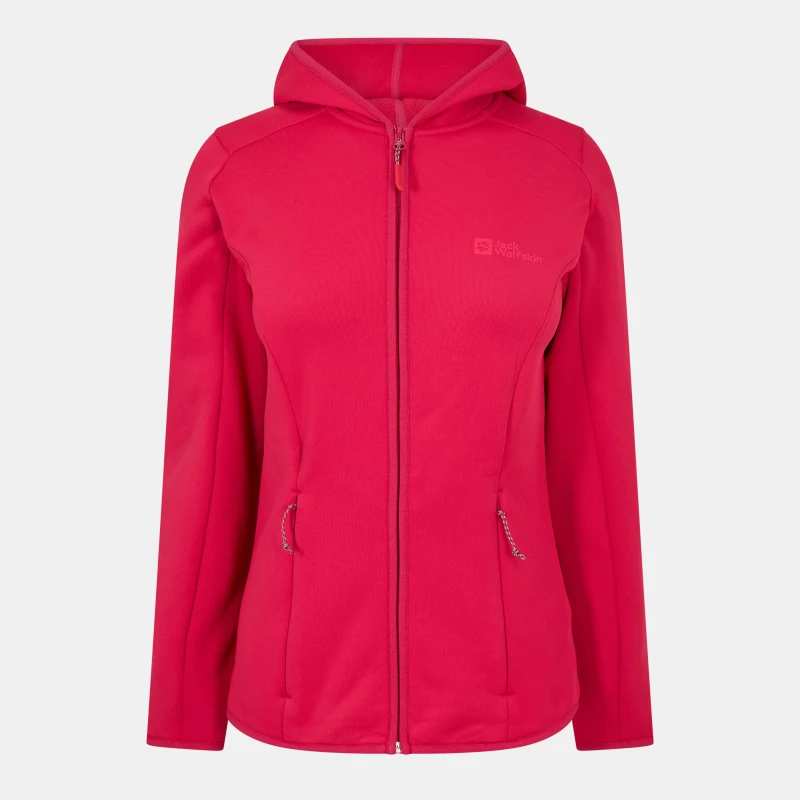 Image of Jack Wolfskin Womens Baiselberg Full-Zip Fleece Pink female 8 (XS)