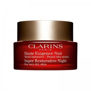 Image of Clarins NEW Super Restorative Night (Dry Skin) 50ml