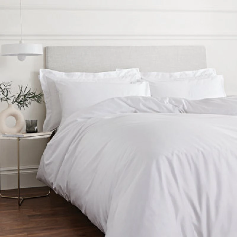 Image of Bianca 400 Thread Count Cotton Sateen Duvet Set White