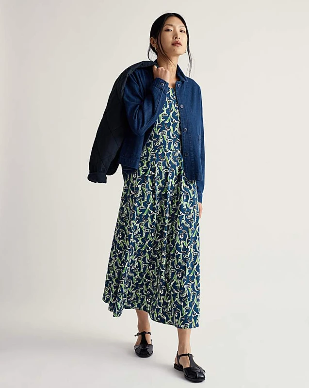 Image of Seasalt Seasalt Cornwall Veronica Dress Blue Multi-Coloured - Seasalt - Size: 16 Blue Multi-Coloured Female 16 ZD37805