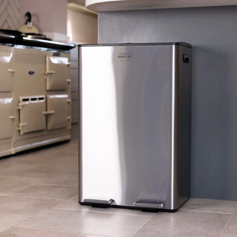 Image of 60L Double Compartment Kitchen Bin