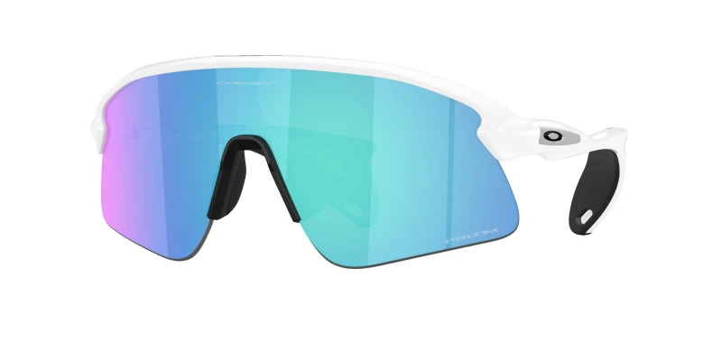 Image of Oakley Unisex Oakley OO9517 STUNT DEVIL 951704 Sunglasses O_matter White Blue Squared Normal White Sunglasses Unisex O_matter