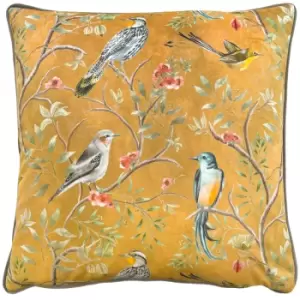 Image of Orient Chinoiserie Cushion Gold