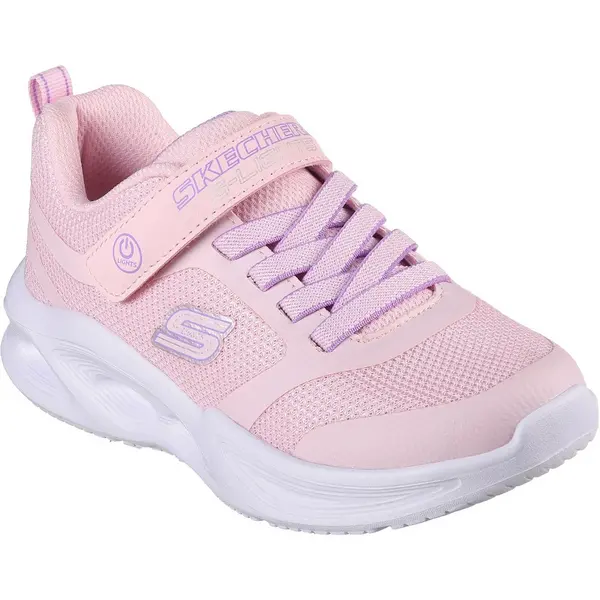 Image of Skechers Girls Sola Glow Lightweight Trainers UK Size 12.5 (EU 31) Light Pink SKE2213-LTPK-12.5