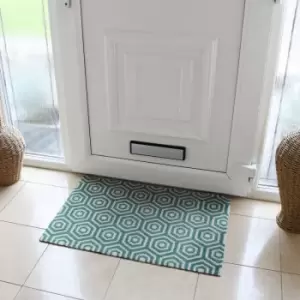 Image of JVL Mega Door Mat 50 x 75 cm, Geo Hex