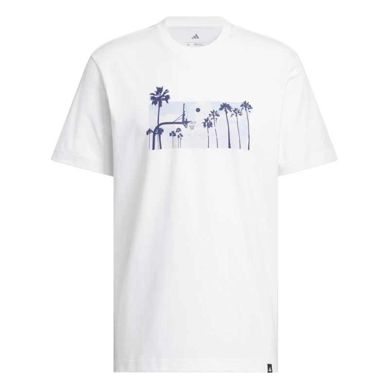 Image of adidas Graphic Logo T-Shirt Mens Palm Photo male M