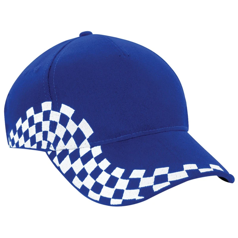 Image of Beechfield Beechfield Men Grand Prix Baseball Cap in Royal Royal One Size Male 5055805437662