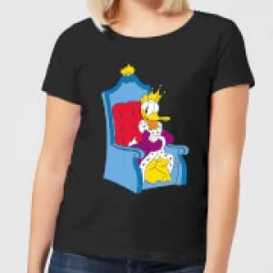 Image of Disney King Donald Womens T-Shirt - Black - S