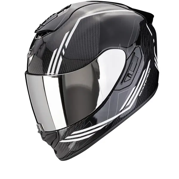 Image of Scorpion EXO-1400 Evo 2 Carbon Air Reika Black-White Full Face Helmet S