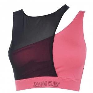 Image of Calvin Klein Performance Medium Support Sports Bra - 607 Claret Red