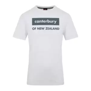 Image of Canterbury Cotton Logo T-Shirt Mens - White