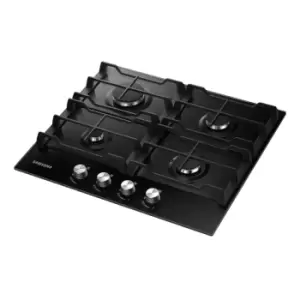Image of Samsung NA64H3000AK 60cm 4 Burner Gas Hob with Cast Iron Grates