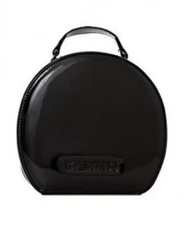 Image of Valentino By Mario Valentino Tamburo Patent Circle Bag - Black