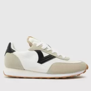 Image of Victoria Astro Nylon Trainers In White & Black